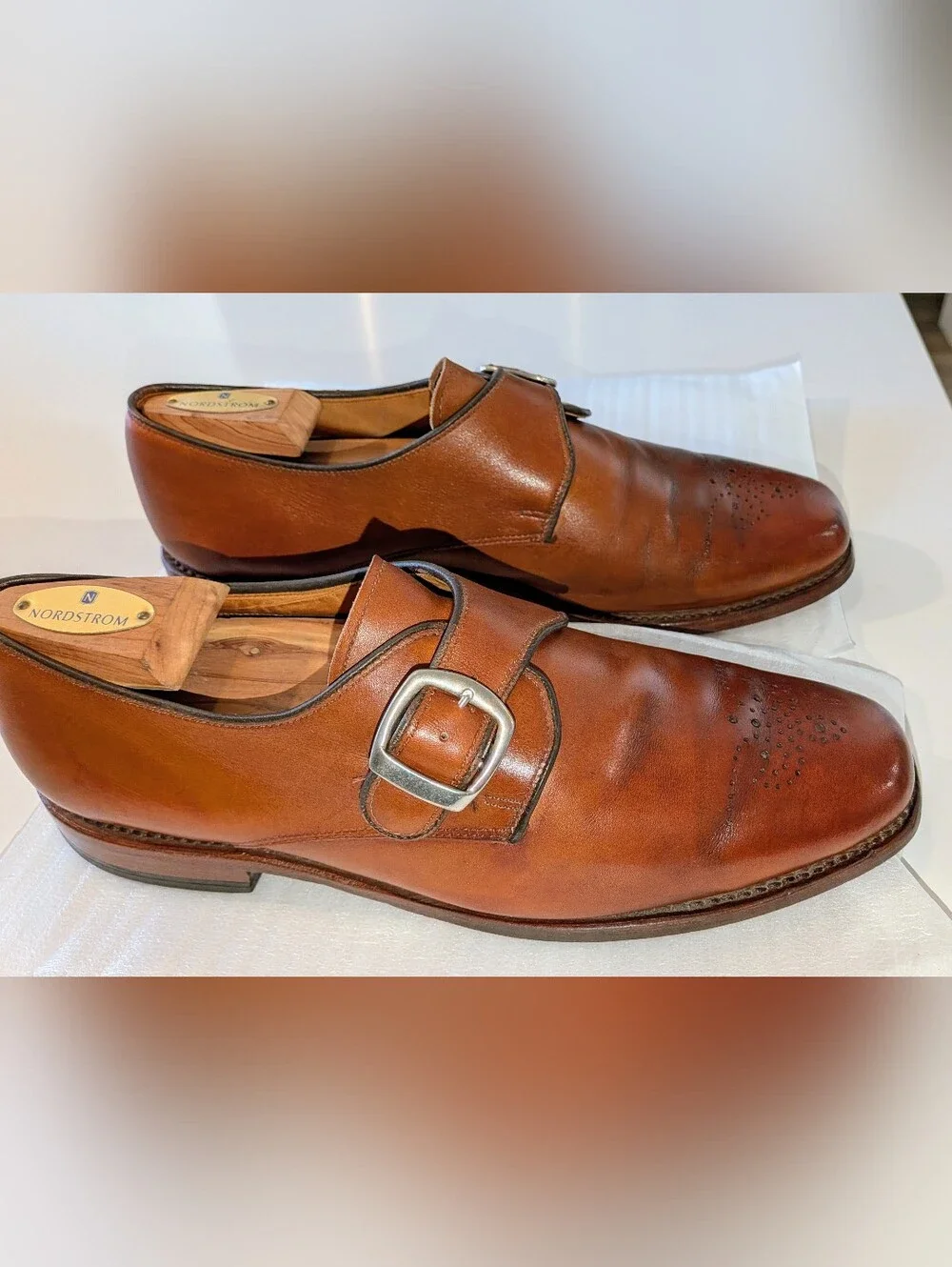 Allen Edmonds Monk Strap Size 9 D.